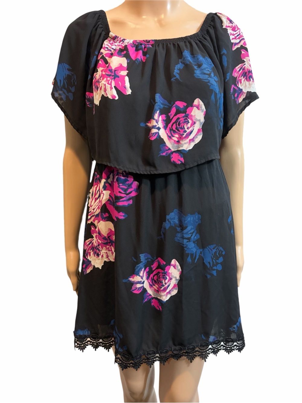 Charlotte Russe Floral Off Shoulder Summer Dress